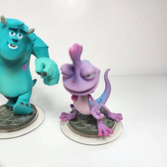 Disney Infinity Monsters Inc. Lot Mike Sulley Randall Crystal Power Disk Cards - Picture 5 of 9